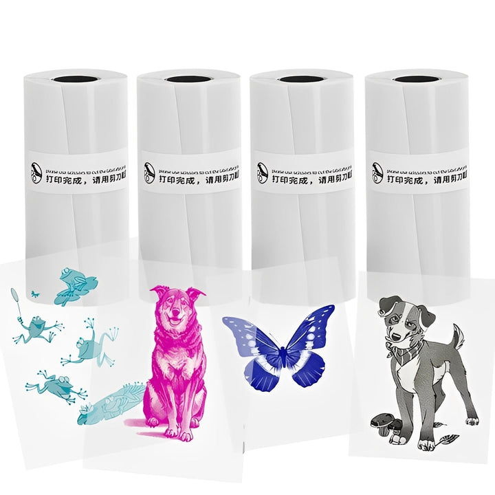 Portable Inkless Thermal Sticker Printer, Bluetooth Photo and Memo Printer