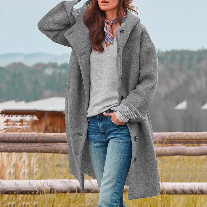 Insulated Cold Weather Coat for Women with Thermal Lining and Heavyweight Fabric