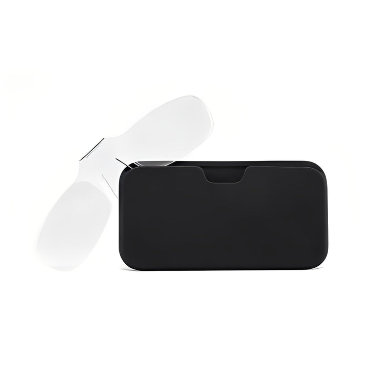 Retractable Nose Clip Reading Glasses with Portable Case