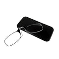 Retractable Nose Clip Reading Glasses with Portable Case