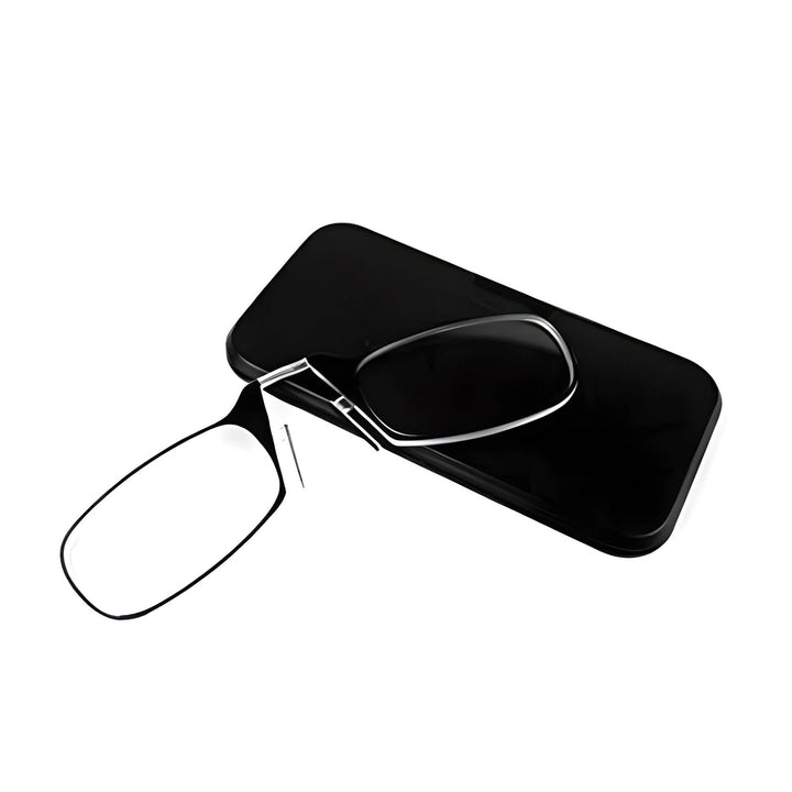 Retractable Nose Clip Reading Glasses with Portable Case