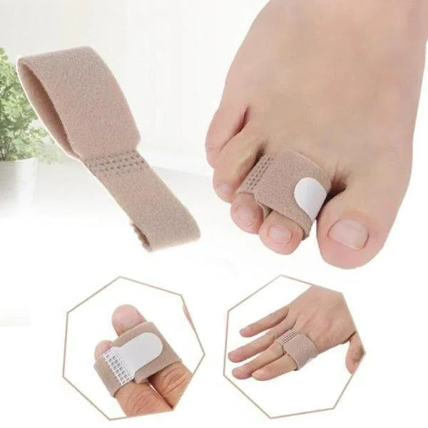 Silicone Hammer Toe Wrap with Dual-Loop Knuckle Guard Pad