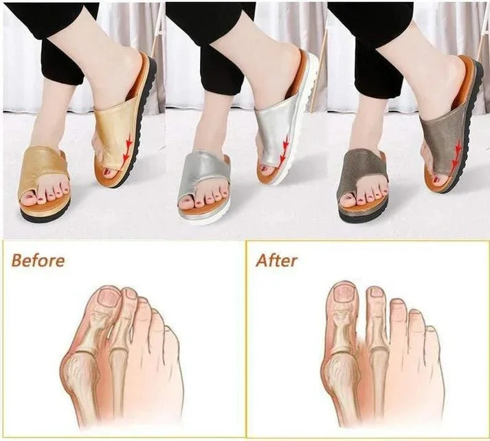 Suede Toe Loop Flat Sandals with Thick Platform Sole