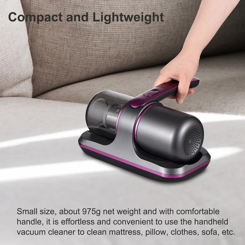Handheld UV Bed Vacuum with Strong Suction for Deep Mattress Cleaning