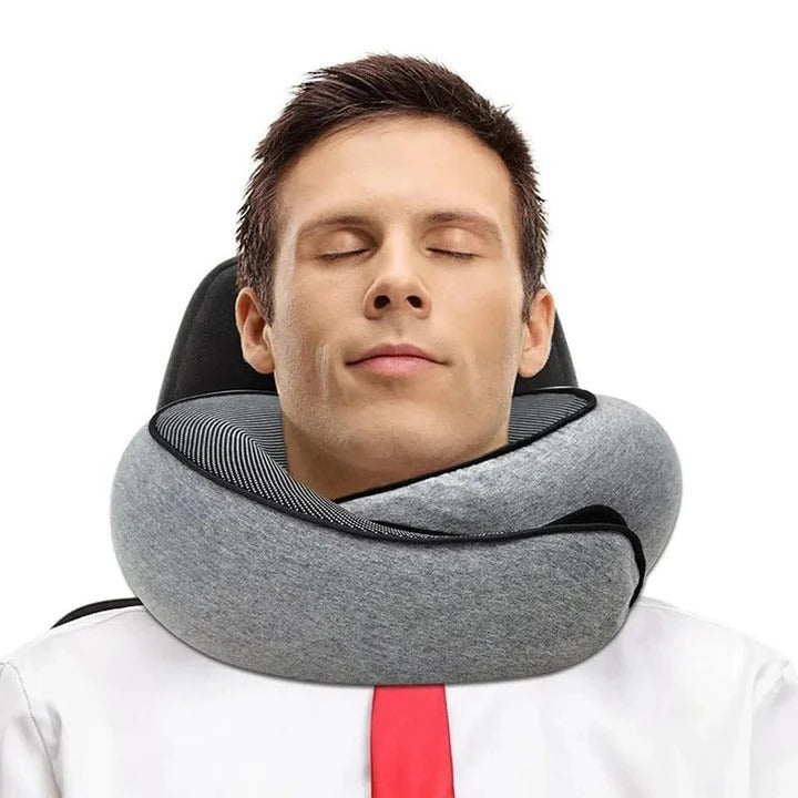 Snail Style Memory Foam, Travel Curved Neck Pillow