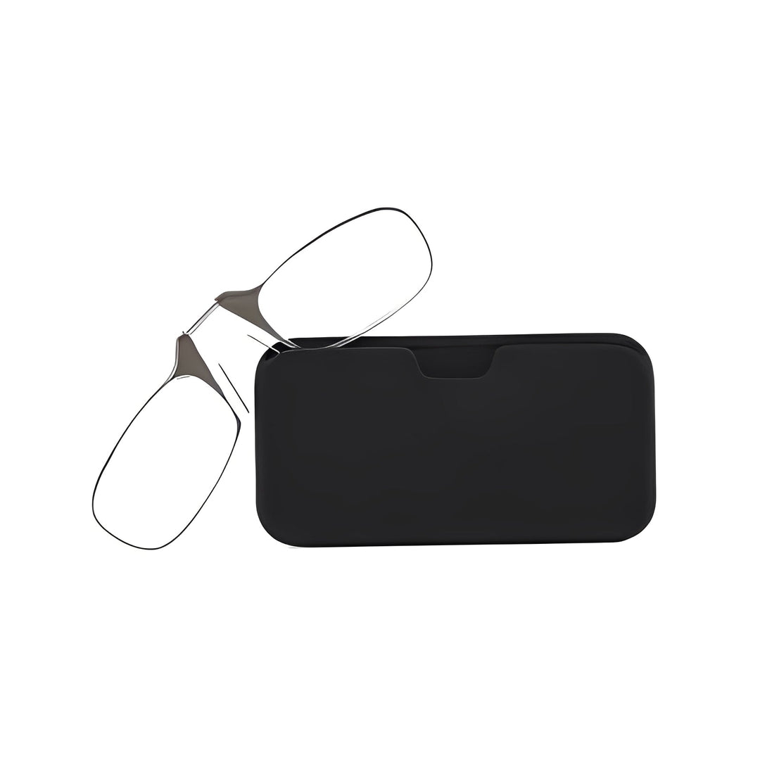 Retractable Nose Clip Reading Glasses with Portable Case