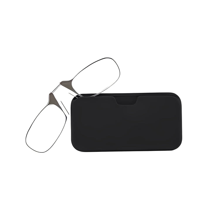Retractable Nose Clip Reading Glasses with Portable Case