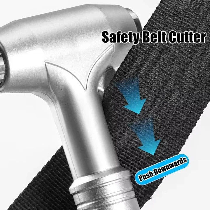 Car Escape Tool with Window Breaker and Seatbelt Cutter
