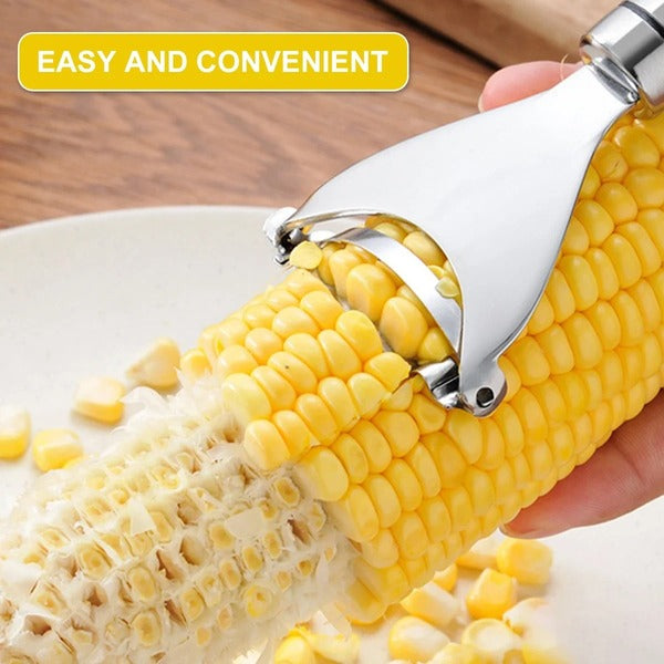Stainless Steel Corn Stripper with Ergonomic Handle for Fresh Cobs