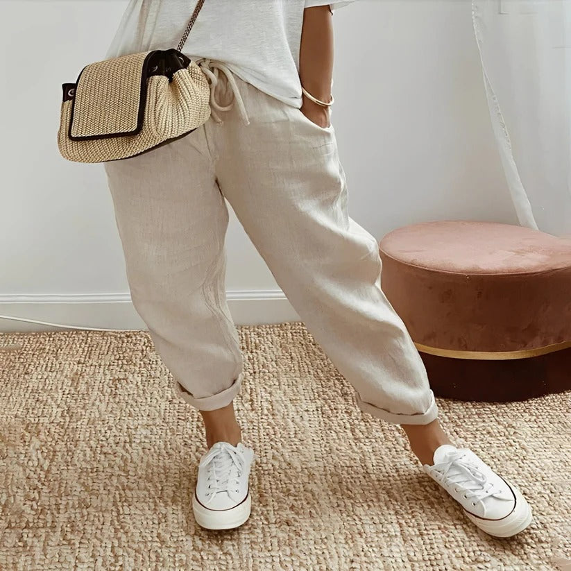 Moisture Wicking Cotton Trousers for Active Wear