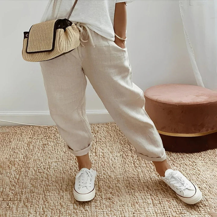 Moisture Wicking Cotton Trousers for Active Wear