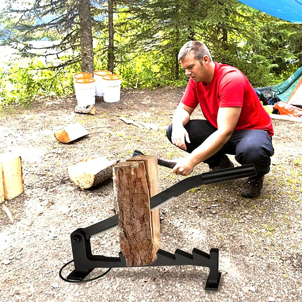 Wall Mounted Lever Action Manual Firewood Splitter for Log Splitting
