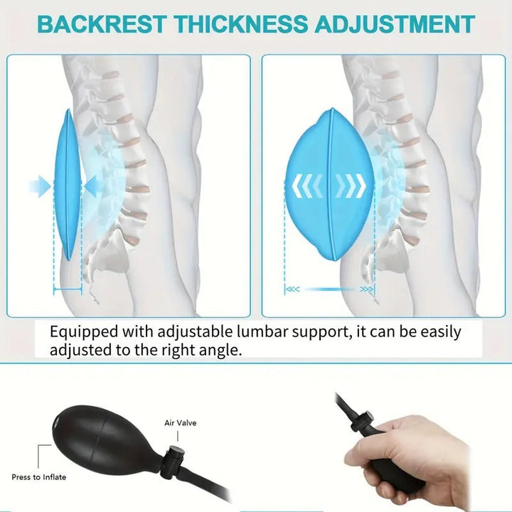 Heated Back Massager with Full Coverage Design