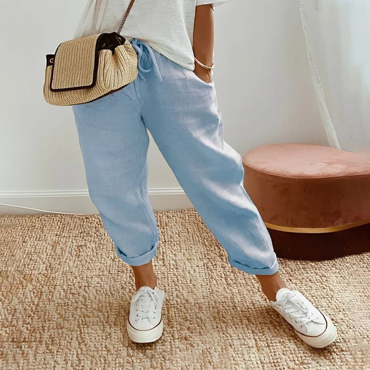 Moisture Wicking Cotton Trousers for Active Wear