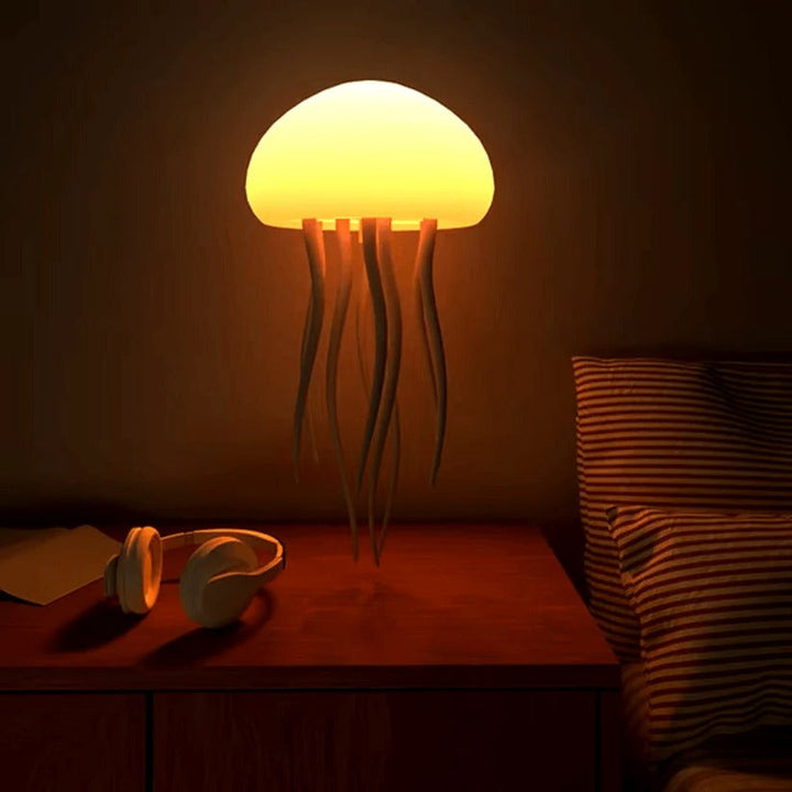 RGB colour Changing Jellyfish Lamp with Voice Control and LED Lighting