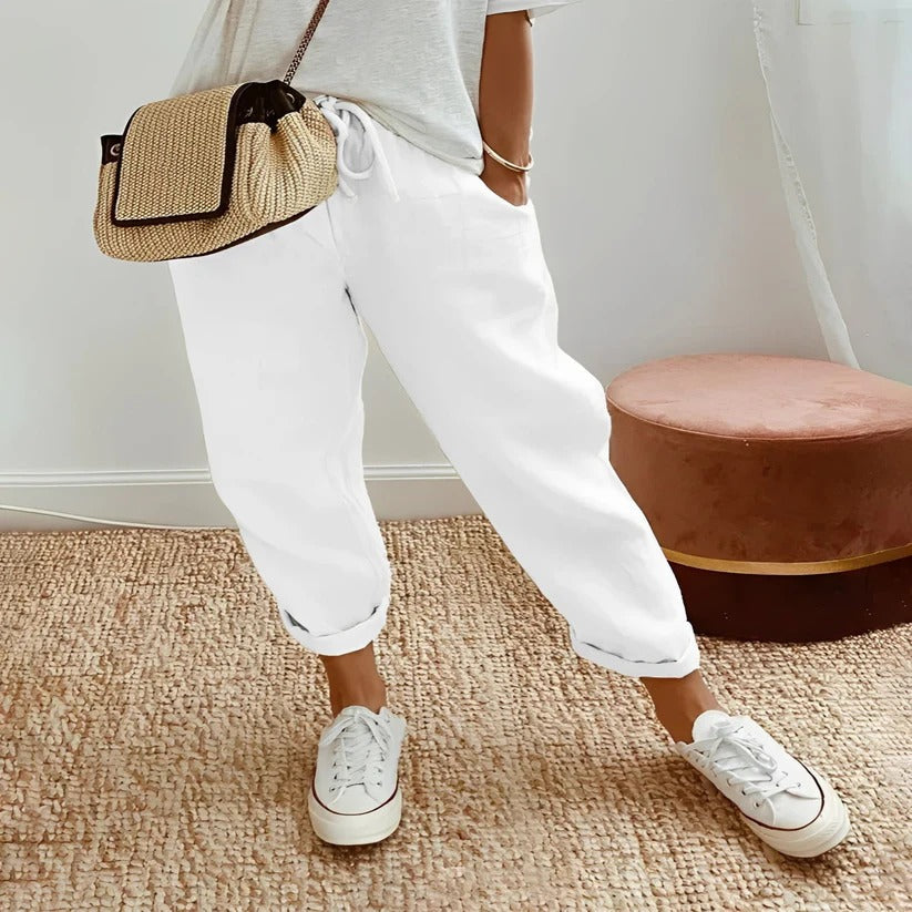 Moisture Wicking Cotton Trousers for Active Wear