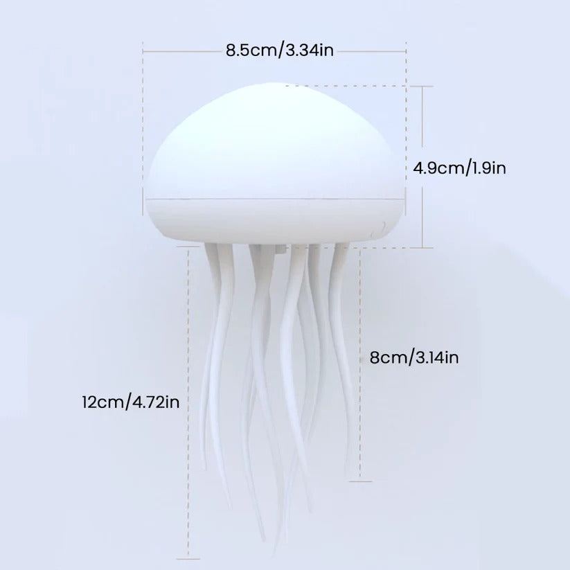 RGB colour Changing Jellyfish Lamp with Voice Control and LED Lighting