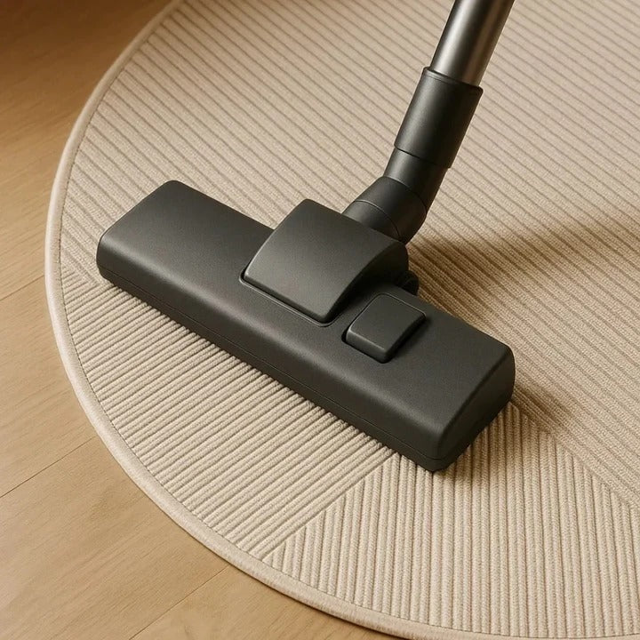 Carpeted Floor Chair Mat with Cleated Underside and High Impact Strength