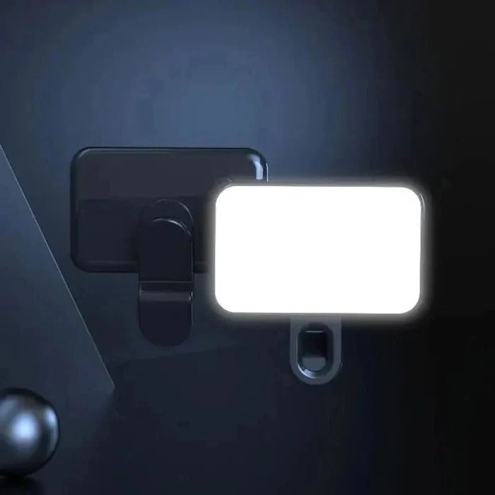 Mobile Phone Clip-On LED Light, LED High Power Rechargeable Clip Fill Video Selfie Light for Phone