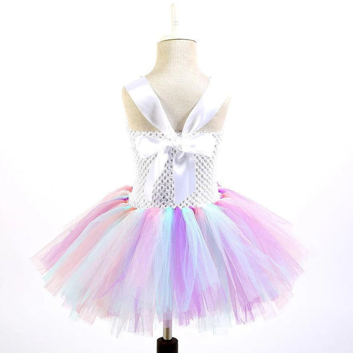 Pastel Princess Gown and Rainbow Unicorn Tutu