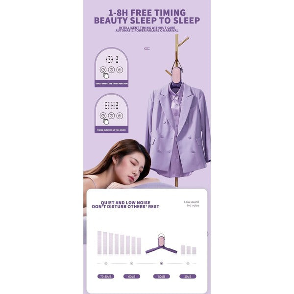 Foldable Electric Clothes Drying Rack with Shoe Dryer and Built-in Timer