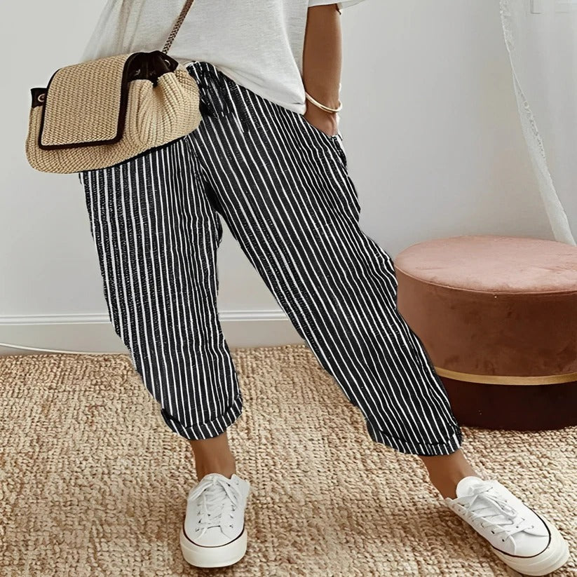 Moisture Wicking Cotton Trousers for Active Wear