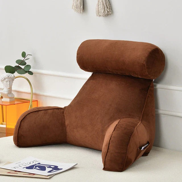 Reading Bed Pillow with Arms