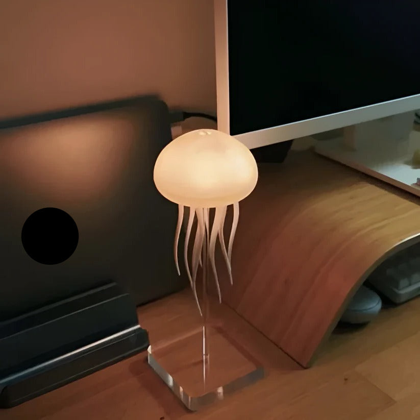 RGB colour Changing Jellyfish Lamp with Voice Control and LED Lighting