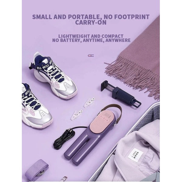 Foldable Electric Clothes Drying Rack with Shoe Dryer and Built-in Timer