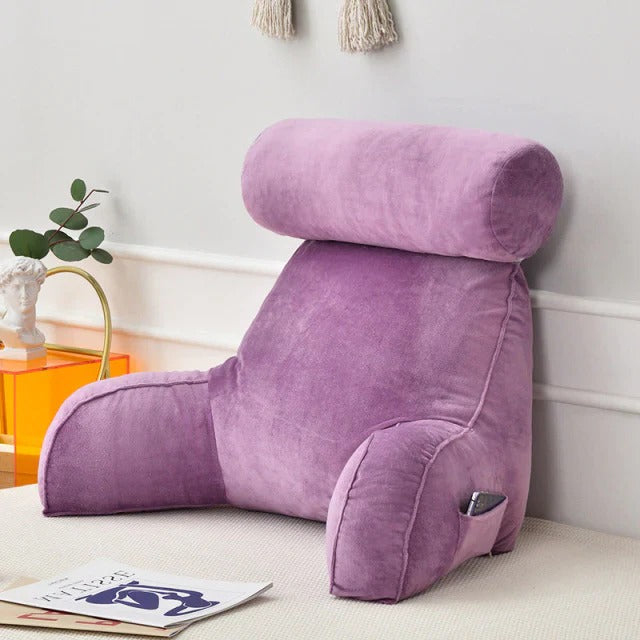 Reading Bed Pillow with Arms