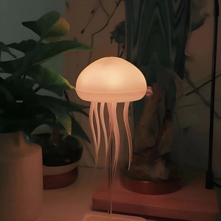 RGB colour Changing Jellyfish Lamp with Voice Control and LED Lighting