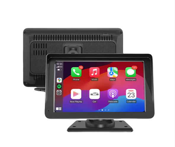 Portable 7 Inch Wireless CarPlay &amp; Android Auto Touchscreen Display
