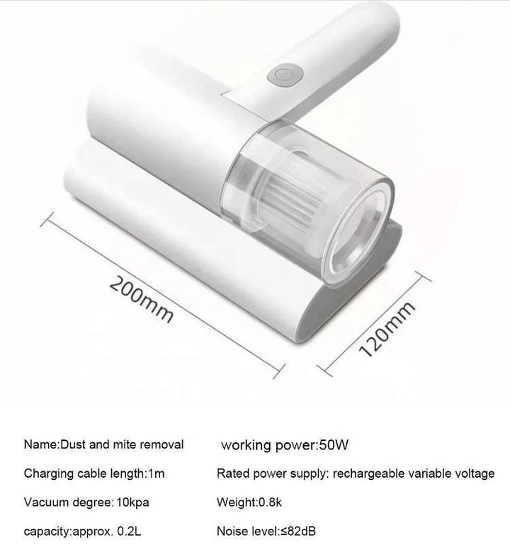 Cordless Handheld UV Mattress Vacuum with Mite Removal and Fabric Sterilization