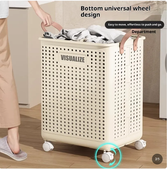 Laundry Basket With Wheels