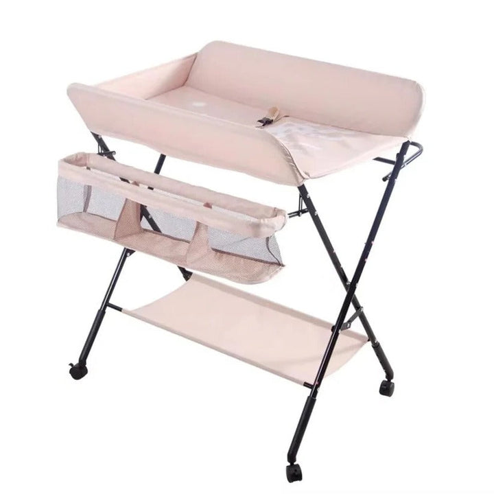 Foldable Baby Changing Table for Bath Use with Height Adjustment