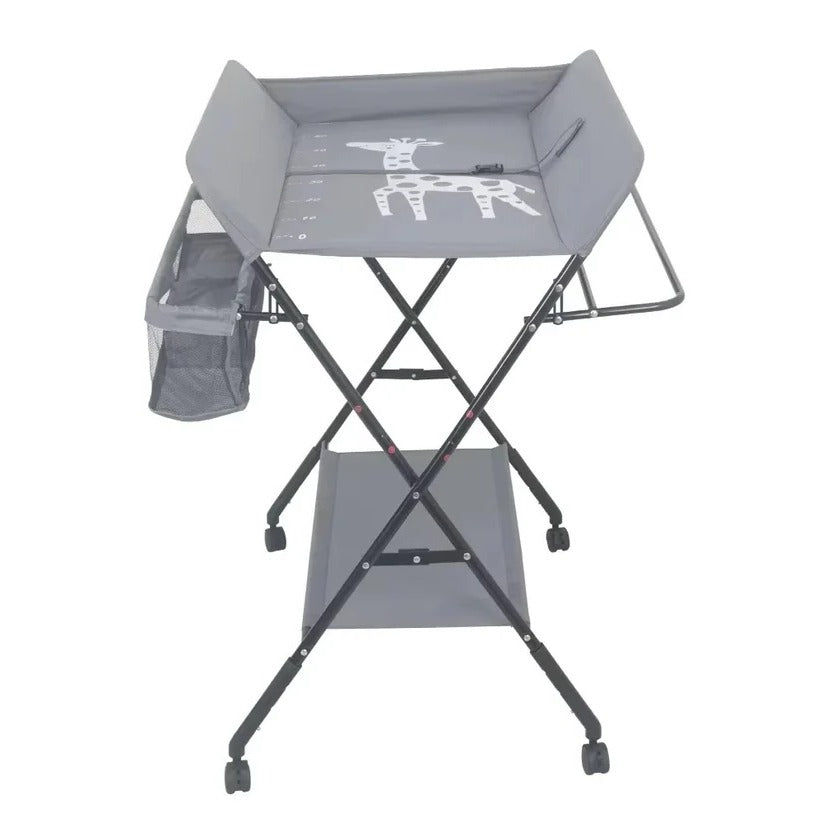 Foldable Baby Changing Table for Bath Use with Height Adjustment