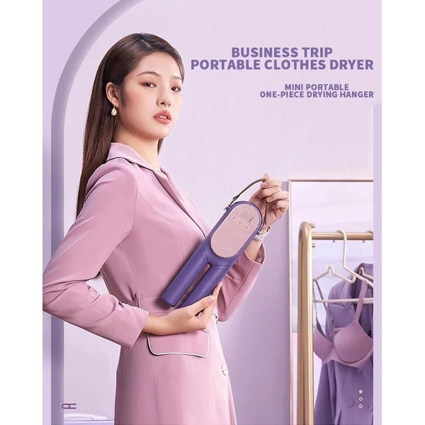 Foldable Electric Clothes Drying Rack with Shoe Dryer and Built-in Timer