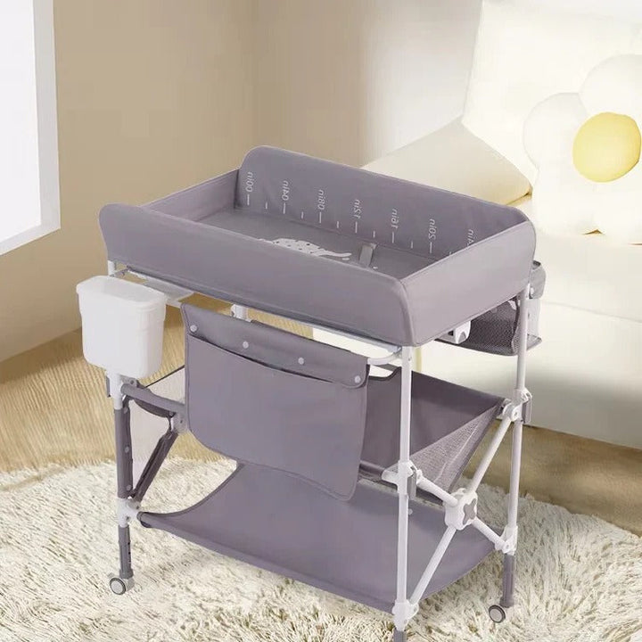 Foldable Baby Changing Table for Bath Use with Height Adjustment