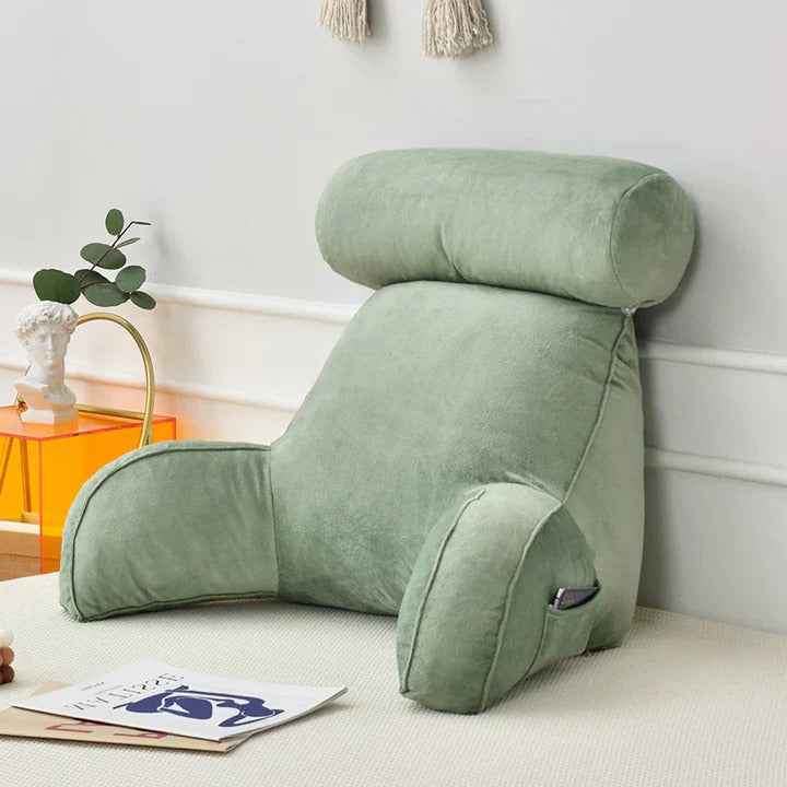 Reading Bed Pillow with Arms