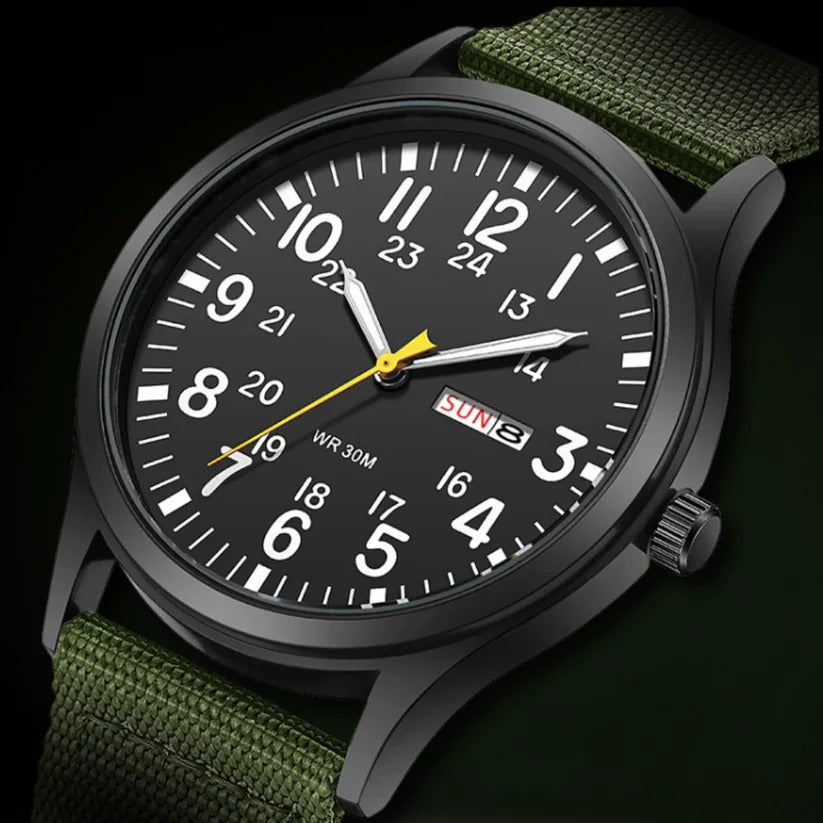 Mens Waterproof Outdoor Watch with Scratch Resistant Case