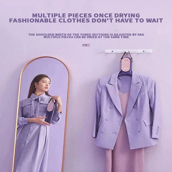 Foldable Electric Clothes Drying Rack with Shoe Dryer and Built-in Timer