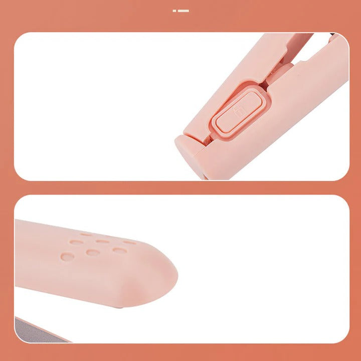 2-In-1 Hair Styler, Straightener and Curling Iron