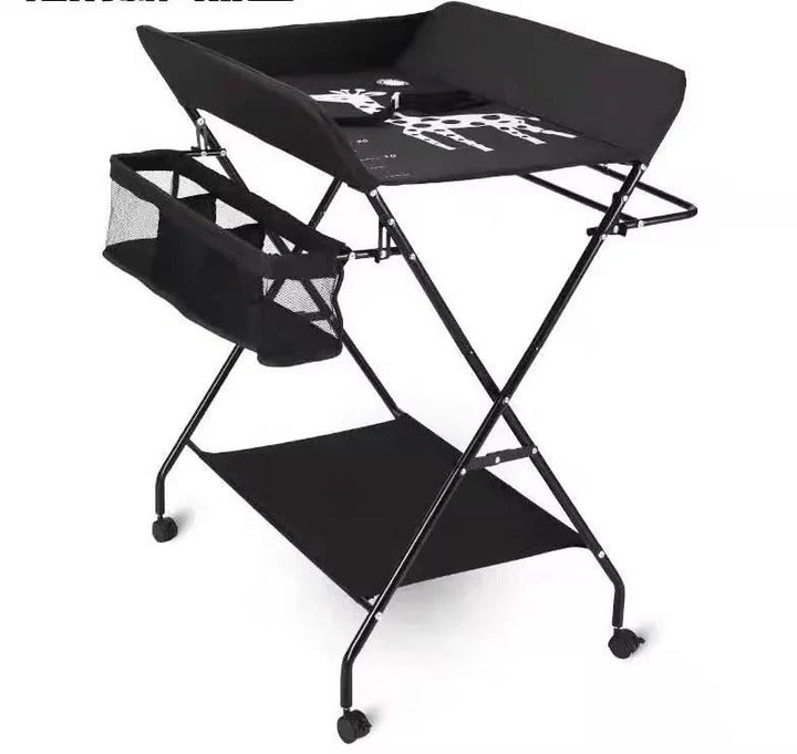 Foldable Baby Changing Table for Bath Use with Height Adjustment