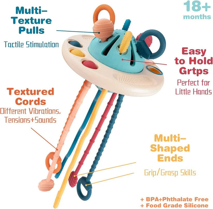 Portable Silicone Sensory Activity Toy for Toddlers