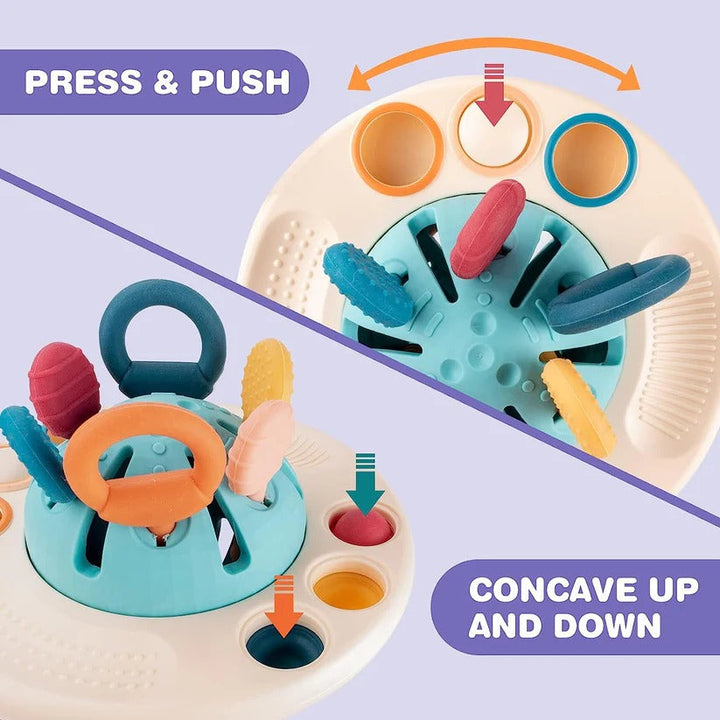 Portable Silicone Sensory Activity Toy for Toddlers