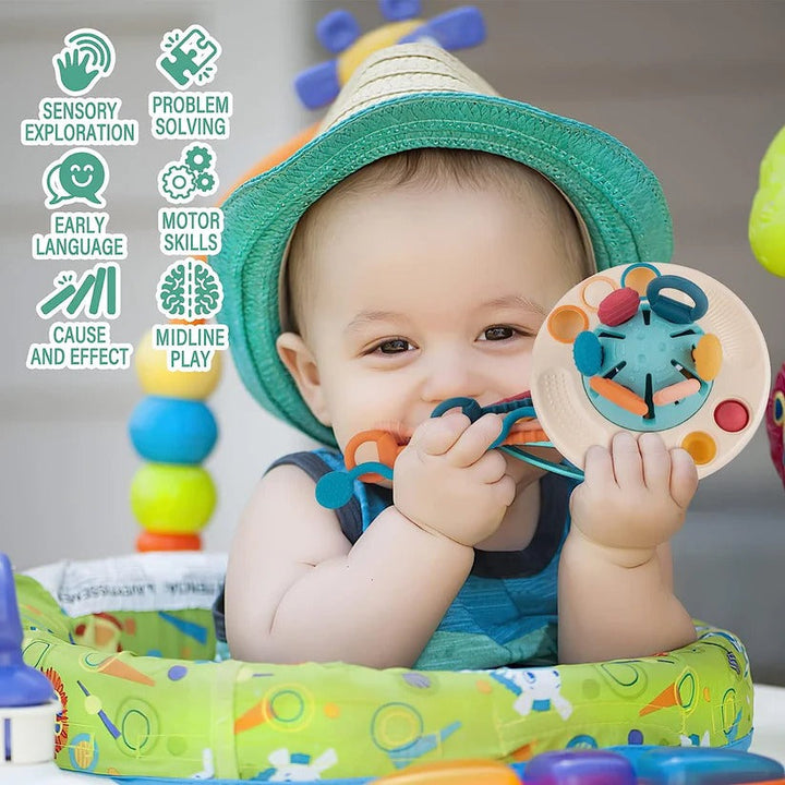 Portable Silicone Sensory Activity Toy for Toddlers