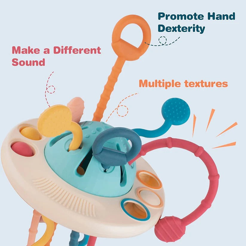 Portable Silicone Sensory Activity Toy for Toddlers