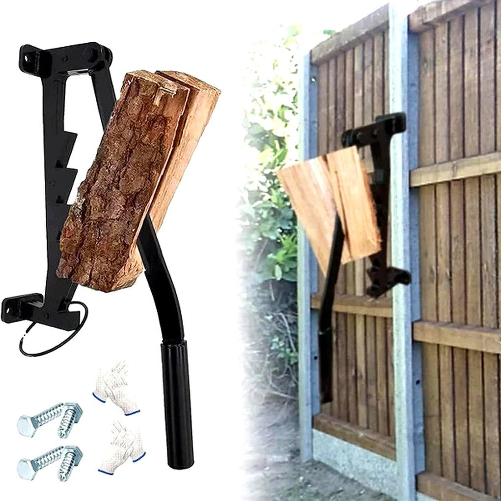 Wall Mounted Lever Action Manual Firewood Splitter for Log Splitting