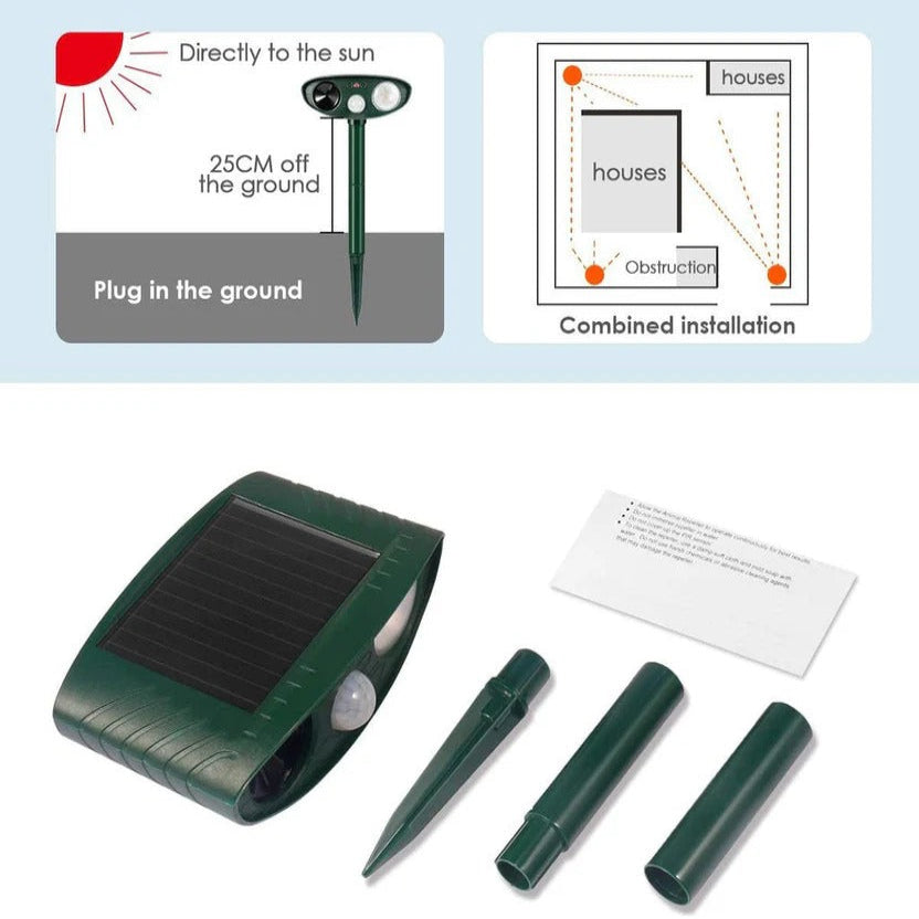Luminous Rabbit Guard and Solar Motion Deterrent