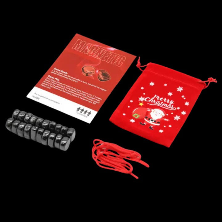 Magnetic Effect Chess Set with 20 Magnetic Stones and Yellow Boundary Rope
